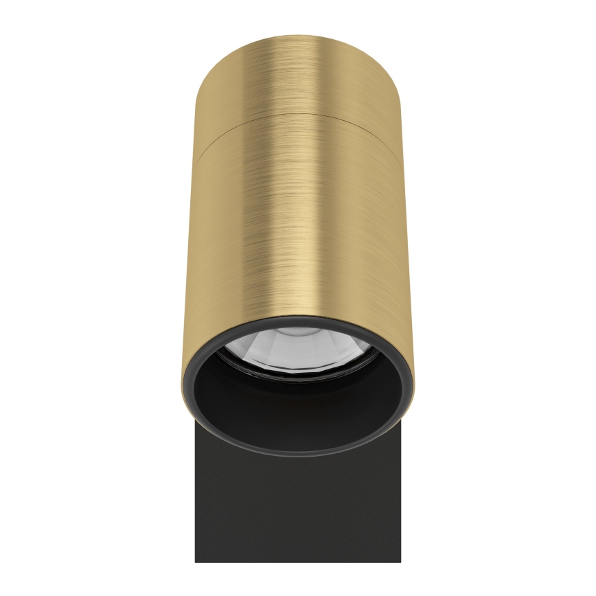 Eglo - LED Sienas starmetis 1xGU10/4,5W/230V 3000K melna/zelta