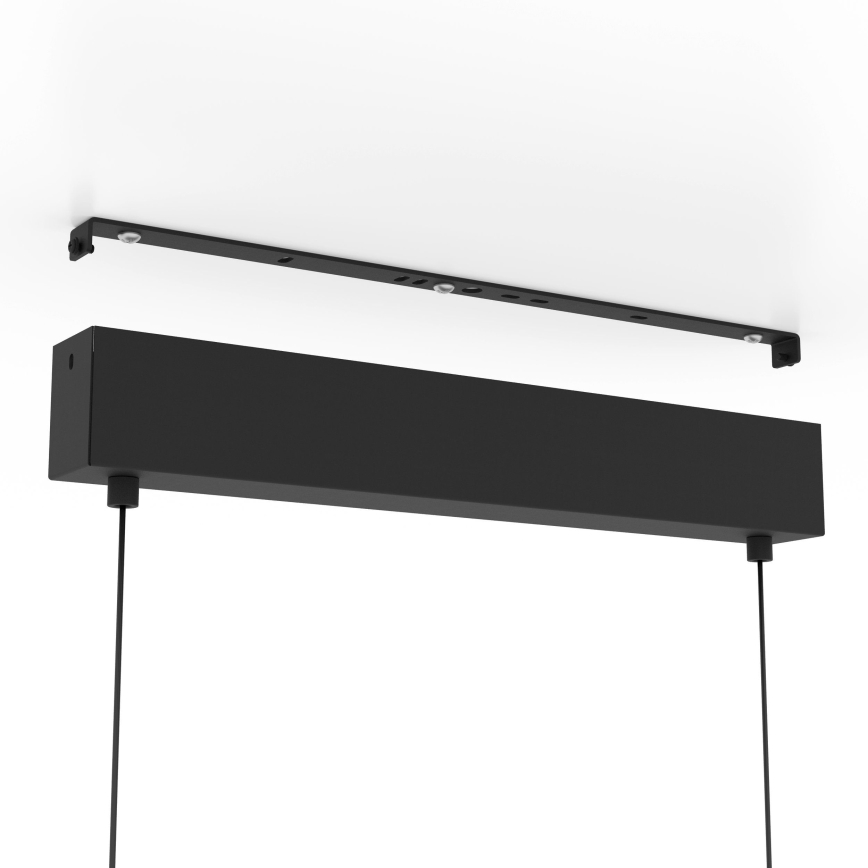Eglo - LED Aptumšojama lustra ar auklu 2xLED/12,5W/230V + LED/15,5W 3000K melna
