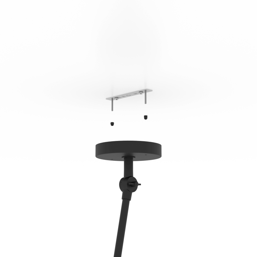 Eglo - Lustra ar stieni 1xE27/40W/230V melna