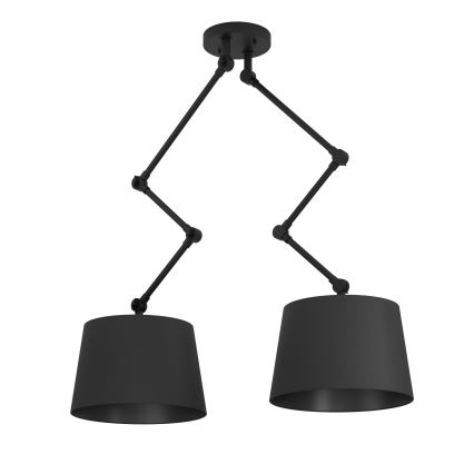 Eglo - Lustra ar stieni 2xE27/40W/230V melna