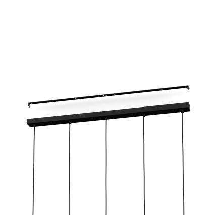 Eglo - Lustra ar auklu 5xE27/40W/230V melna/zelta