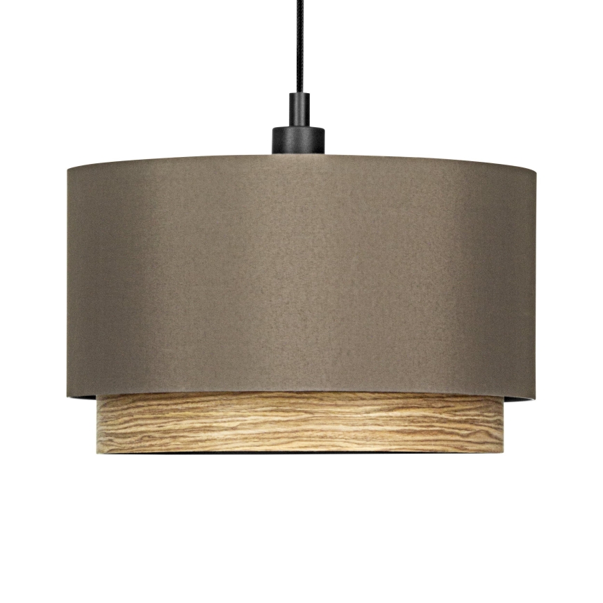 Eglo - Lustra ar auklu 1xE27/40W/230V brūna