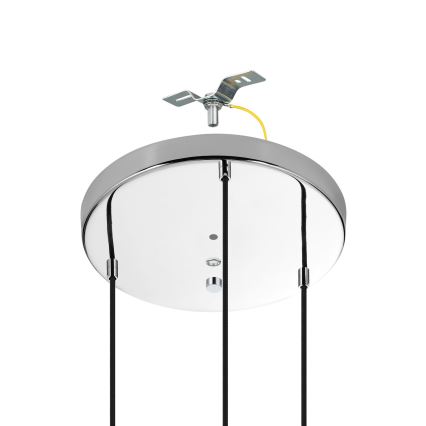 Eglo - Lustra ar auklu 3xE27/40W/230V spīdīgi hromēts