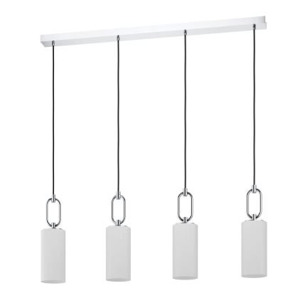 Eglo - Lustra ar auklu 4xE27/40W/230V spīdīgi hromēts