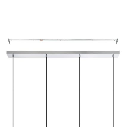 Eglo - Lustra ar auklu 4xE27/40W/230V spīdīgi hromēts