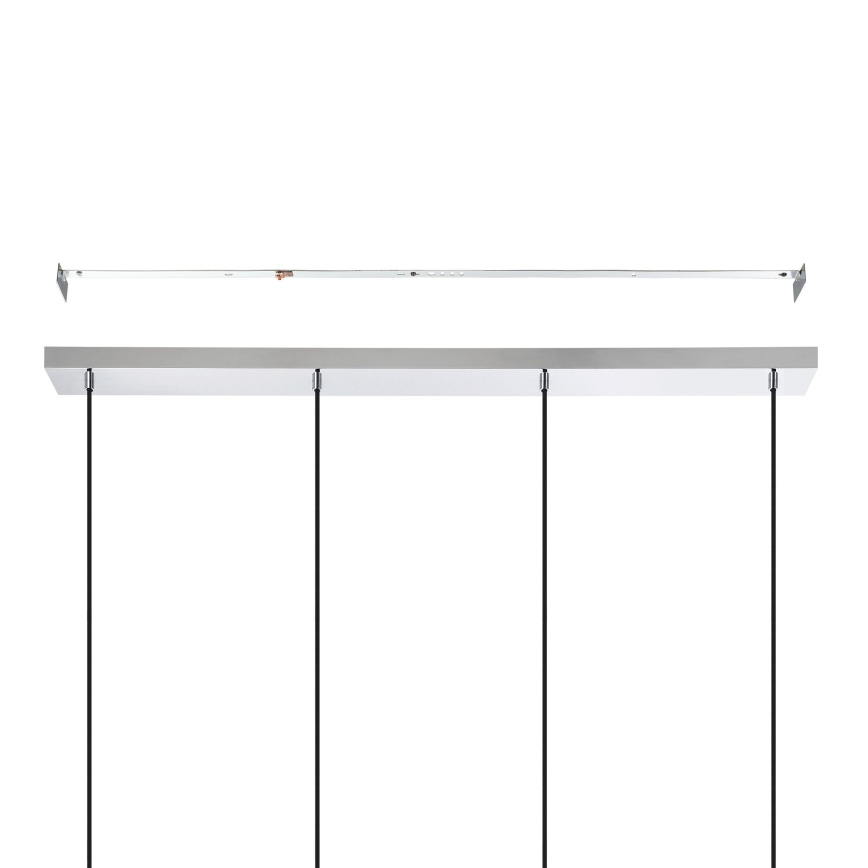 Eglo - Lustra ar auklu 4xE27/40W/230V spīdīgi hromēts