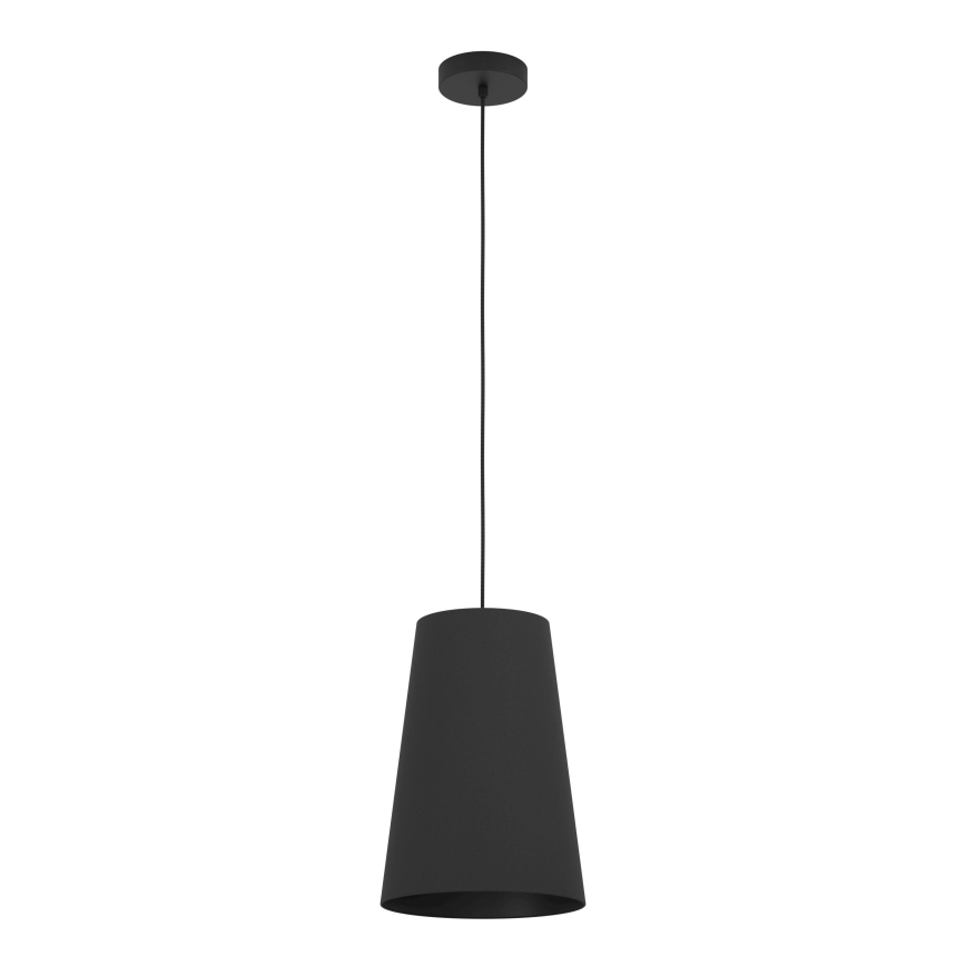 Eglo - Lustra ar auklu 1xE27/40W/230V melna