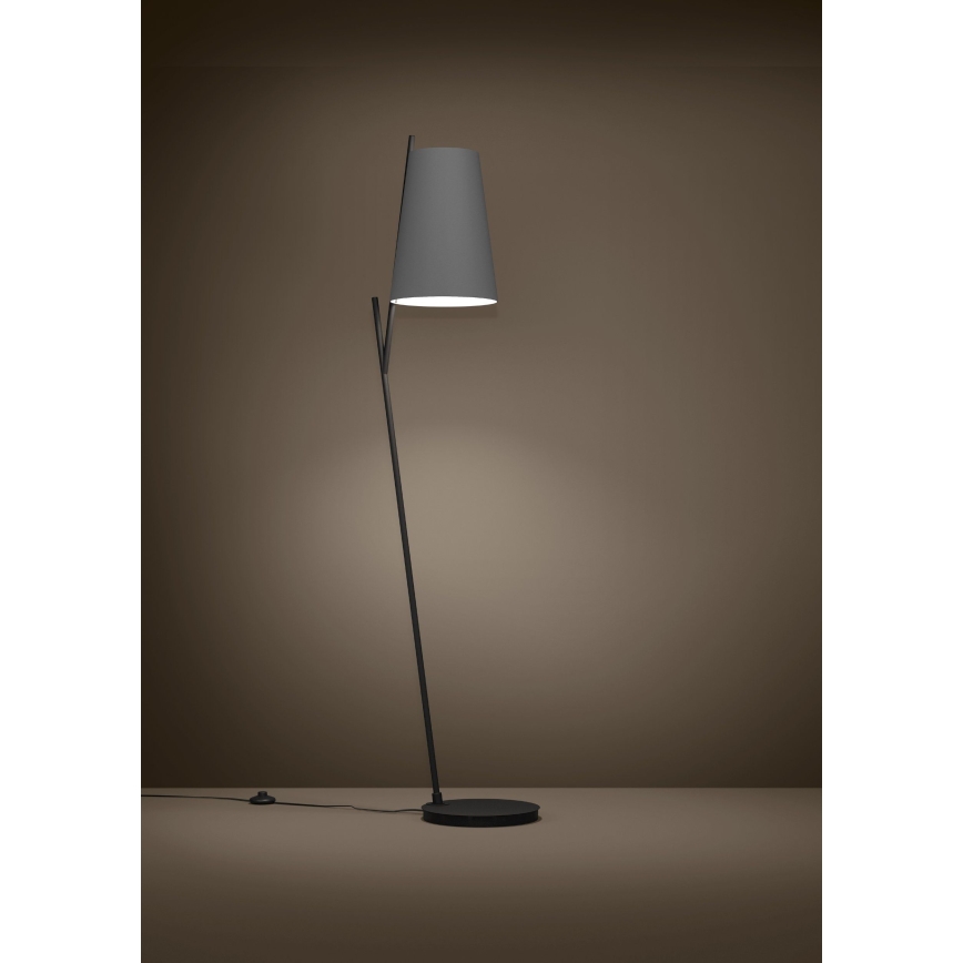 Eglo - Grīdas stāvlampa 1xE27/40W/230V pelēka