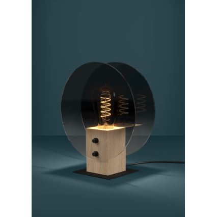 Eglo - Lustra ar auklu 1xE27/40W/230V dūmakains