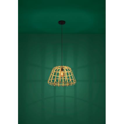 Eglo - Lustra ar auklu 1xE27/40W/230V d. 50 cm bambusa