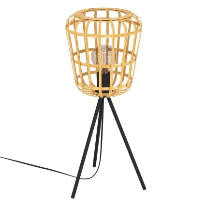 Eglo - Galda lampa 1xE27/40W/230V bambusa