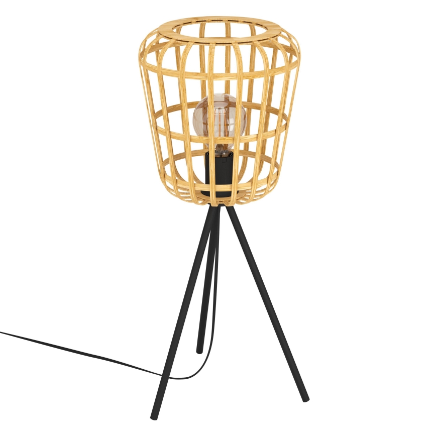 Eglo - Galda lampa 1xE27/40W/230V bambusa