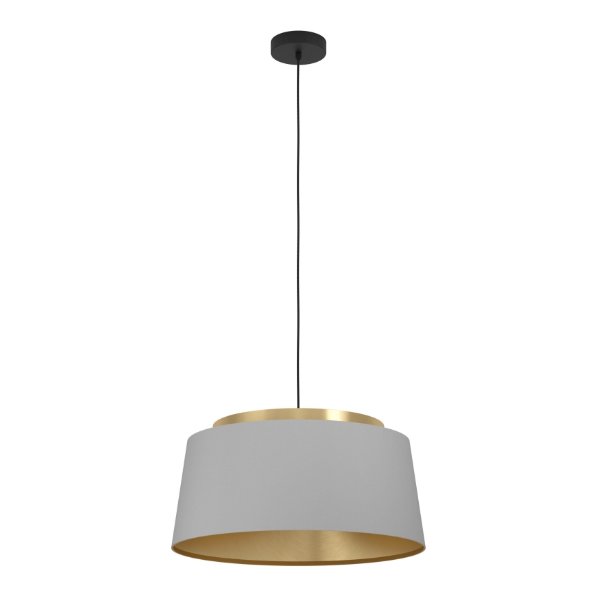 Eglo - Lustra ar auklu 3xE27/40W/230V pelēka/zelta