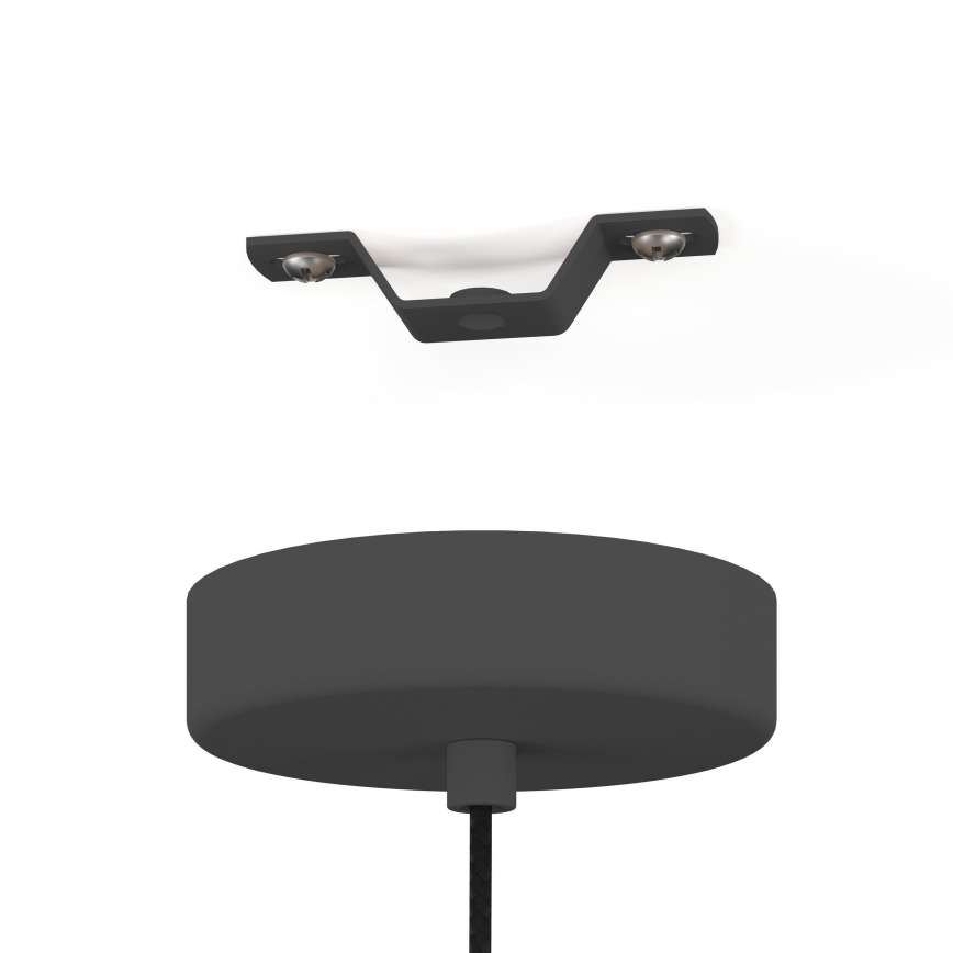 Eglo - Lustra ar auklu 3xE27/40W/230V pelēka/zelta