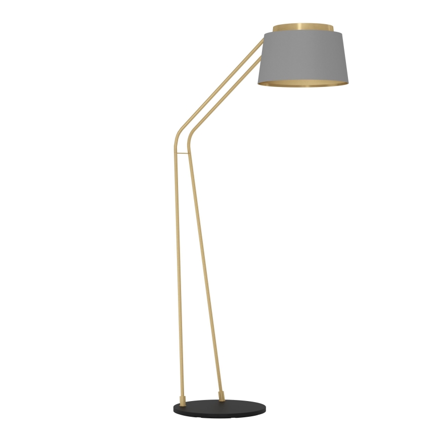 Eglo - Grīdas stāvlampa 1xE27/40W/230V pelēka/zelta