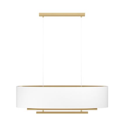 Eglo - Lustra ar auklu 4xE27/40W/230V balta/zelta