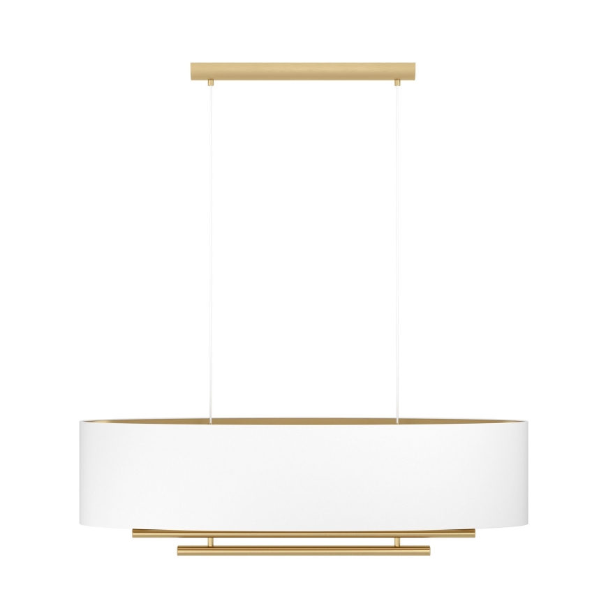 Eglo - Lustra ar auklu 4xE27/40W/230V balta/zelta