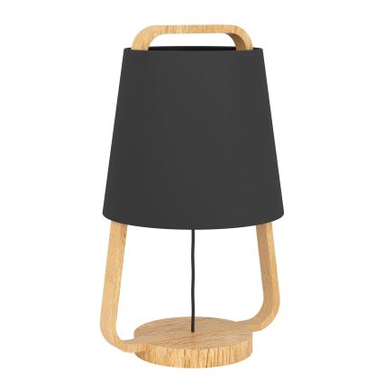 Eglo - Galda lampa 1xE27/40W/230V melna