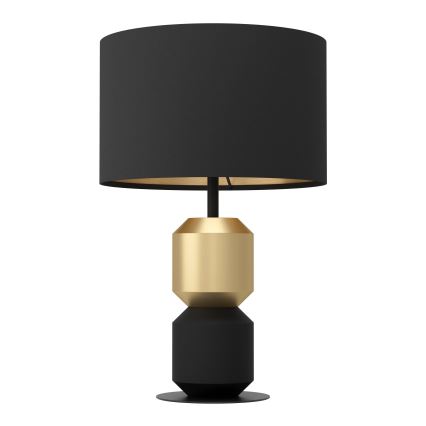 Eglo - Galda lampa 1xE27/40W/230V melna/zelta