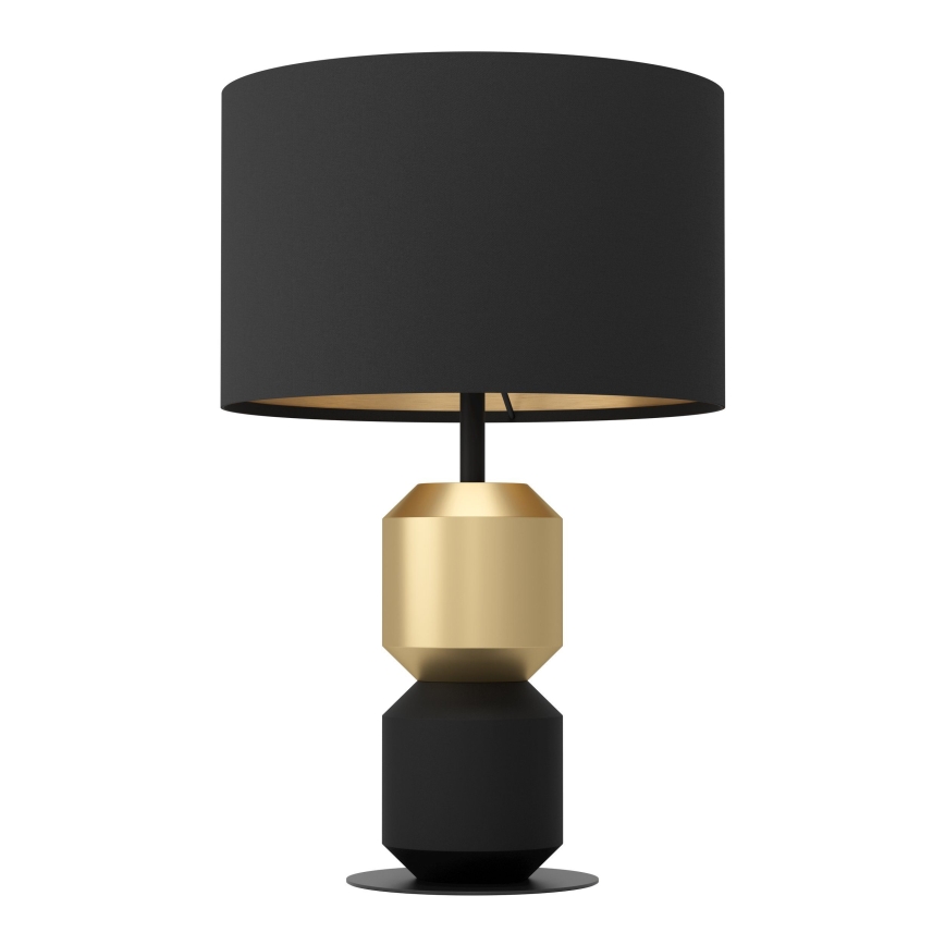 Eglo - Galda lampa 1xE27/40W/230V melna/zelta
