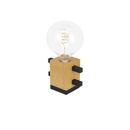 Eglo - Galda lampa 1xE27/40W/230V melna/brūna