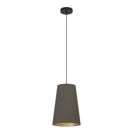 Eglo - Lustra ar auklu 1xE27/40W/230V brūna
