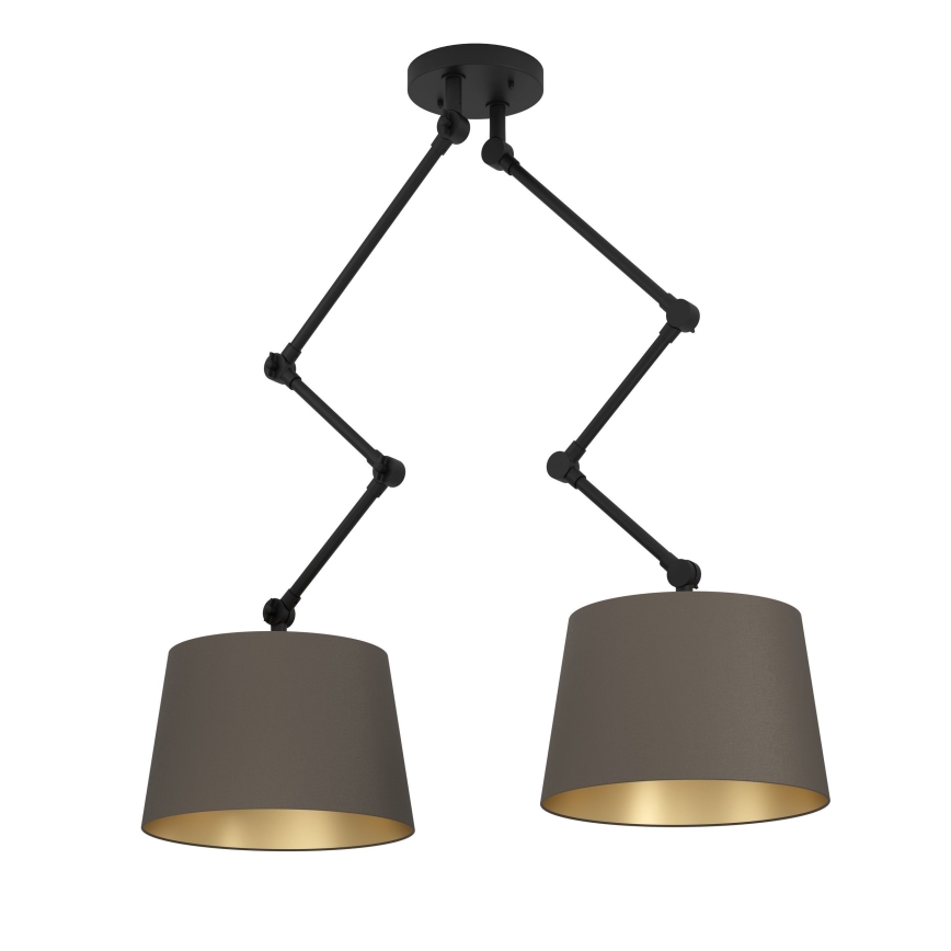 Eglo - Lustra ar stieni 2xE27/40W/230V brūna