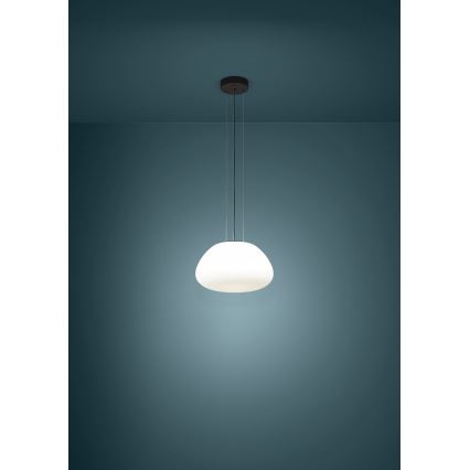 Eglo - Lustra ar auklu 1xE27/40W/230V melna