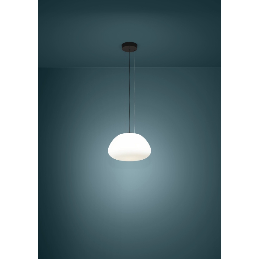 Eglo - Lustra ar auklu 1xE27/40W/230V melna