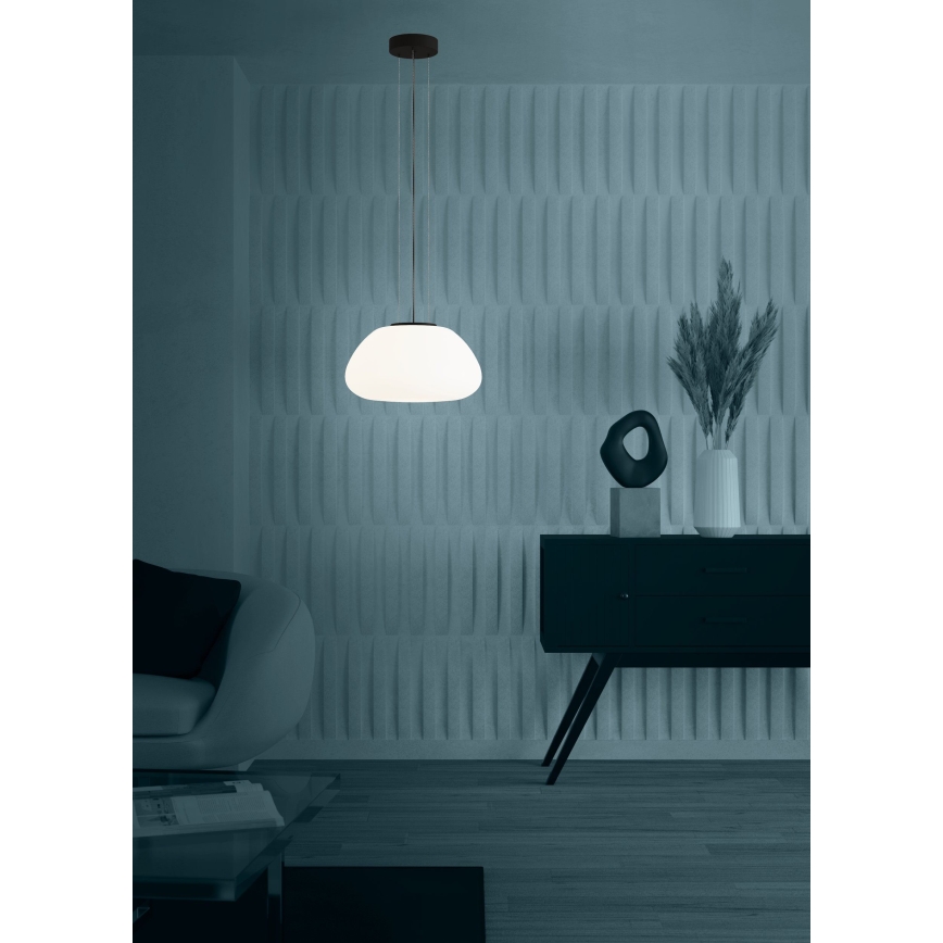 Eglo - Lustra ar auklu 1xE27/40W/230V melna