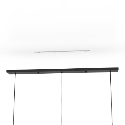 Eglo - Lustra ar auklu 3xE27/40W/230V melna