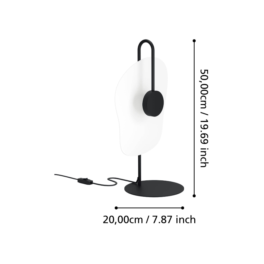 Eglo - LED Galda lampa LED/5,4W/230V 3000K melna