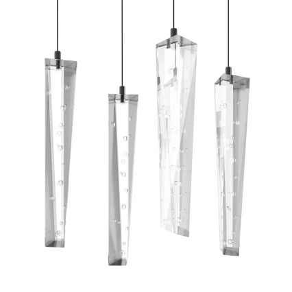 Eglo - LED Aptumšojama lustra ar auklu 8xLED/4,2W/230V 3000K caurspīdīga