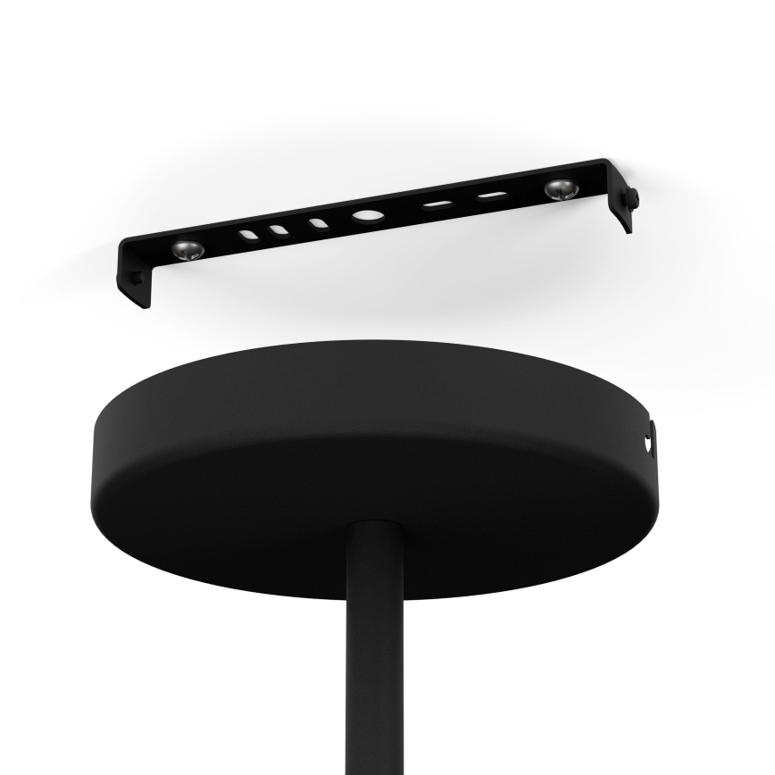 Eglo - Lustra ar auklu 1xE27/60W/230V d. 98,5 cm melna