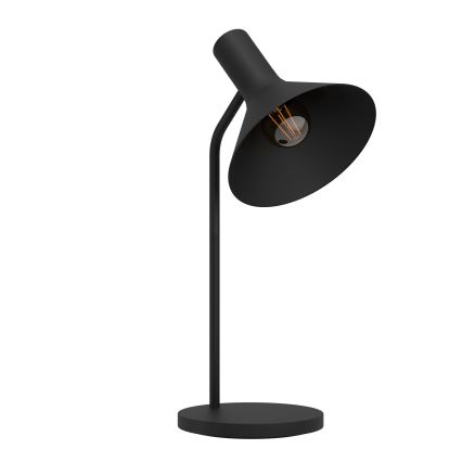 Eglo - Galda lampa 1xE27/28W/230V melna