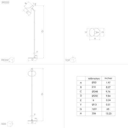 Eglo - Grīdas stāvlampa 1xE27/28W/230V melna