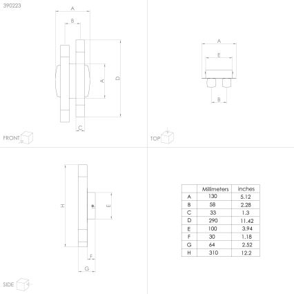 Eglo - LED Sienas lampa 4xLED/3,3W/230V 3000K antracīta/zelta