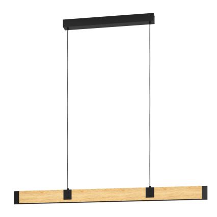 Eglo - LED Aptumšojama lustra ar auklu LED/28,8W/230V 3000K melna/brūna
