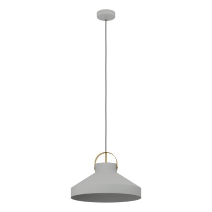 Eglo - Lustra ar auklu 1xE27/40W/230V pelēka