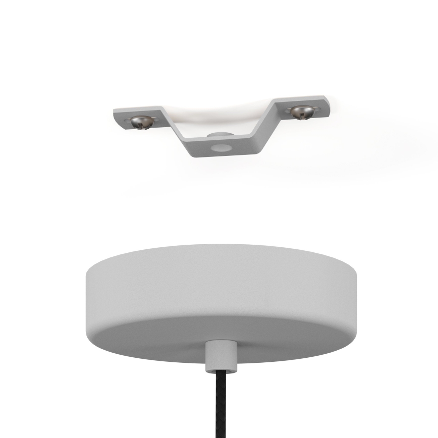 Eglo - Lustra ar auklu 1xE27/40W/230V pelēka