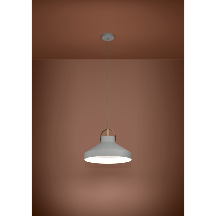 Eglo - Lustra ar auklu 1xE27/40W/230V pelēka