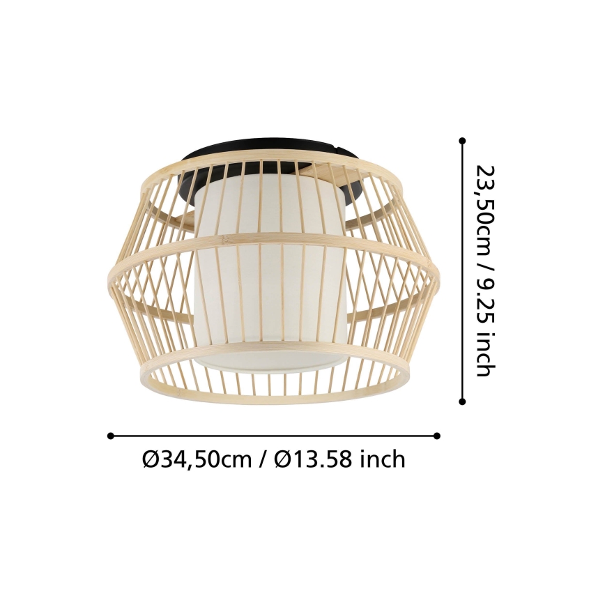 Eglo - Griestu lampa 1xE27/40W/230V bambusa