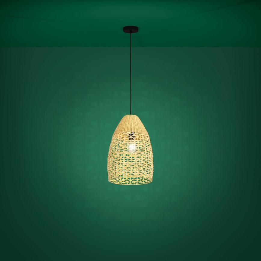 Eglo - Lustra ar auklu 1xE27/40W/230V d. 35 cm bambusa