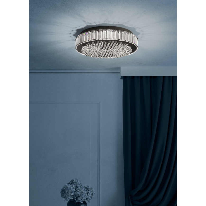 Eglo - LED Aptumšojama griestu lampa LED/23,5W/230V 4000K melna