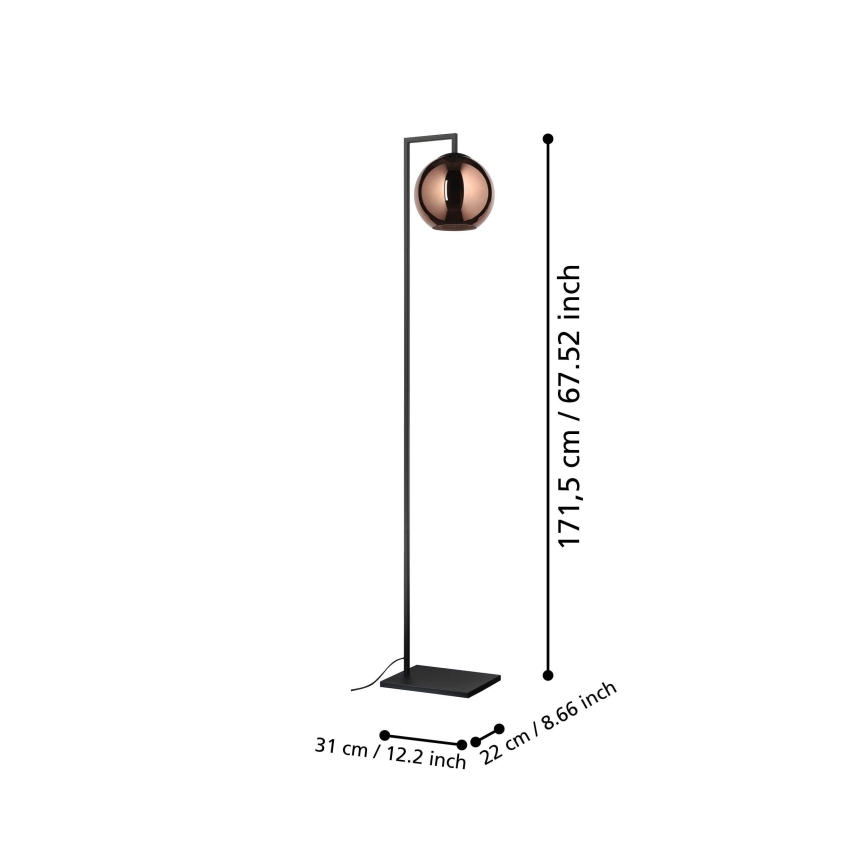 Eglo - Grīdas stāvlampa 1xE27/40W/230V varš