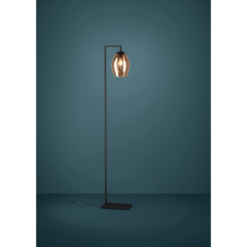 Eglo - Grīdas stāvlampa 1xE27/40W/230V brūna