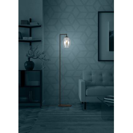 Eglo - Grīdas stāvlampa 1xE27/40W/230V dūmakains