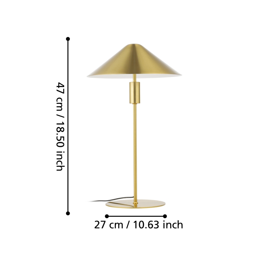 Eglo - LED Aptumšojama galda lampa LED/12W/230V 3000K zelta