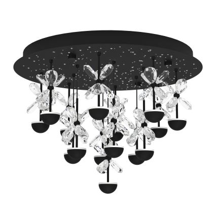 Eglo - LED Aptumšojama griestu lampa LED/27W/230V 3000K melna