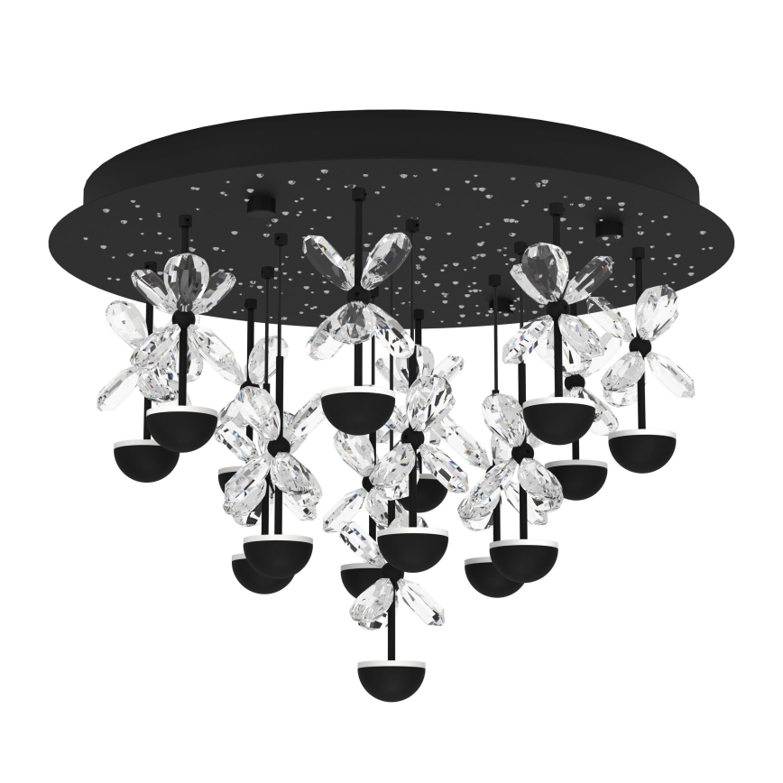 Eglo - LED Aptumšojama griestu lampa LED/27W/230V 3000K melna